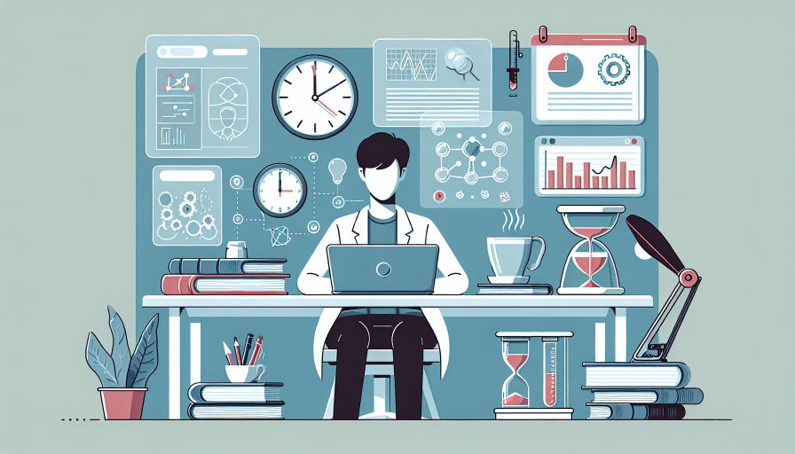 Mehr über den Artikel erfahren Effektive Strategien zum Zeitmanagement bei der Erstellung Ihrer wissenschaftlichen Arbeit: Maximieren Sie Ihre Produktivität und Effizienz