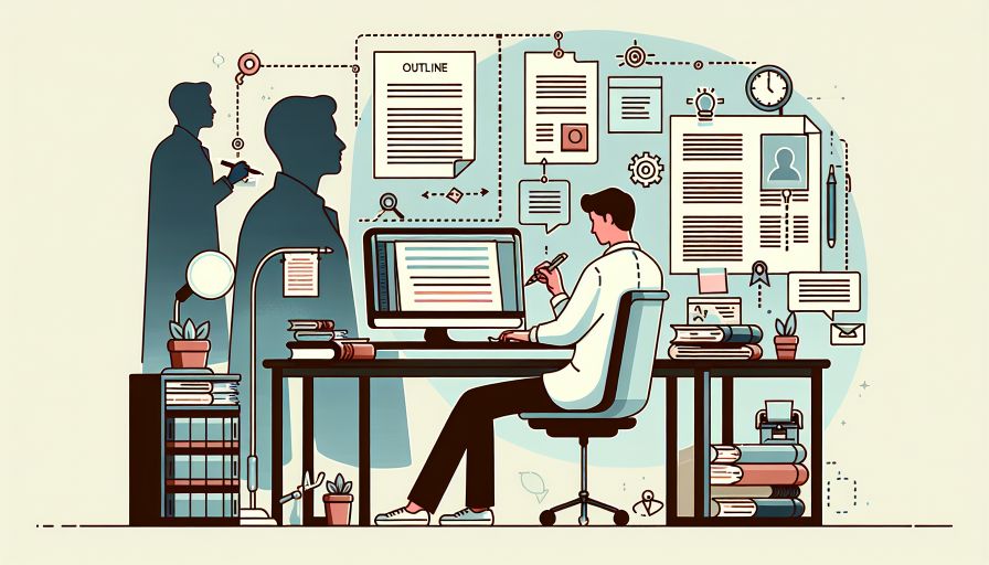 Mehr über den Artikel erfahren Perfektionieren Sie Ihre Gliederung: Erfolgsstrategien im wissenschaftlichen Schreiben und der kreative Einsatz von Ghostwriting für Studienarbeiten