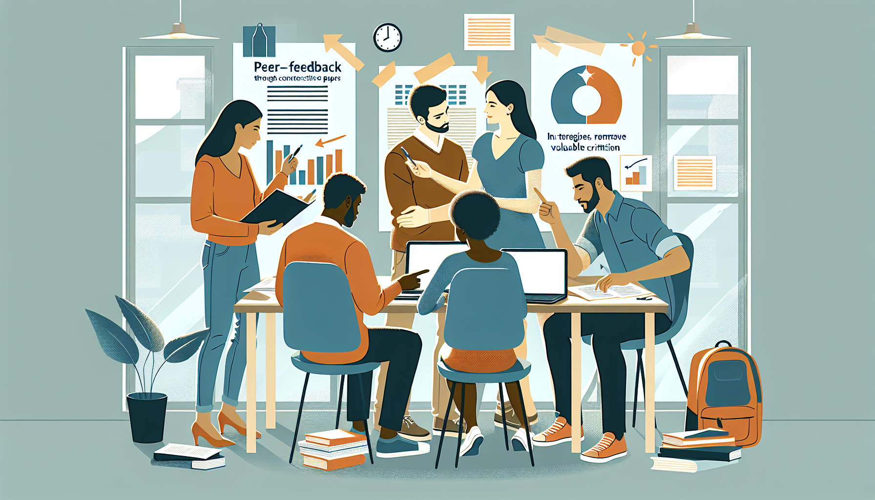 Mehr über den Artikel erfahren Nutzung von Peer-Feedback zur Verbesserung wissenschaftlicher Arbeiten – Vorteile des Einholens von Rückmeldungen von Mitstudierenden und Strategien zur Implementierung konstruktiver Kritik.