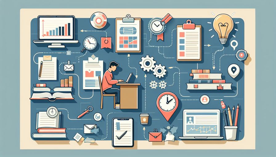 Mehr über den Artikel erfahren Projektmanagement für akademische Arbeiten: Wie Sie Ihre Hausarbeit erfolgreich planen und umsetzen.