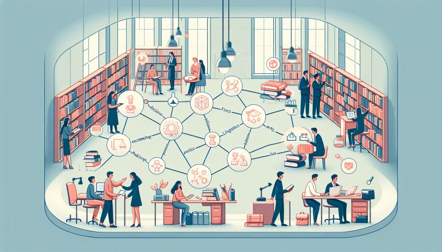 Mehr über den Artikel erfahren Förderung der Interdisziplinarität in Ihrer Abschlussarbeit: Wie Sie durch wissenschaftliches Arbeiten verschiedene Fachbereiche gewinnbringend miteinander verknüpfen.